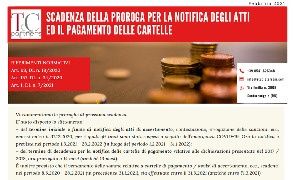 circolare notifica cartelle circolare notifica cartelle